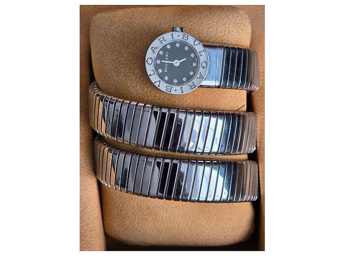 Relógio Bulgari Tubogas Prata