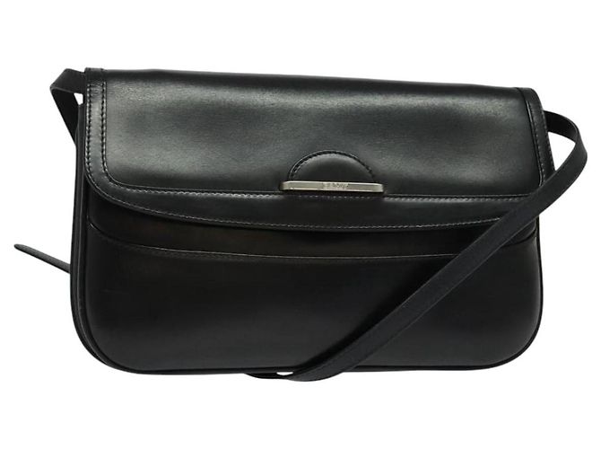 Bolsa de Ombro BALLY em Couro Preto Auth BA1165