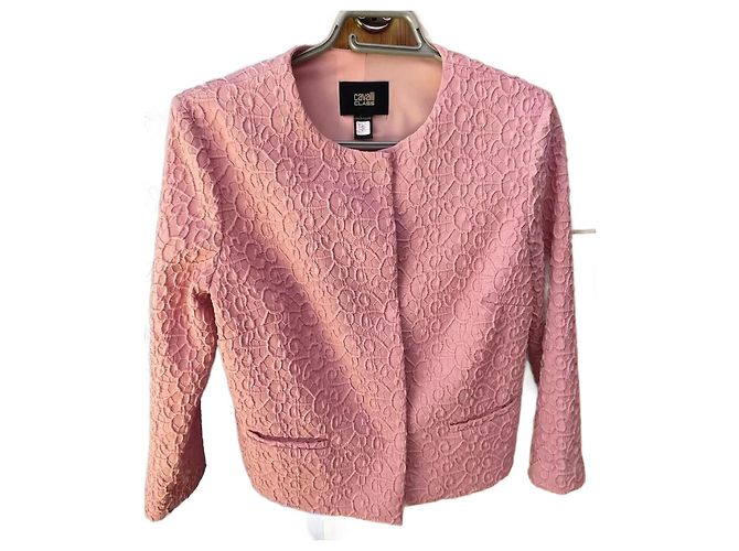 Just Cavalli Jacke Rosa aus Polyester Pink