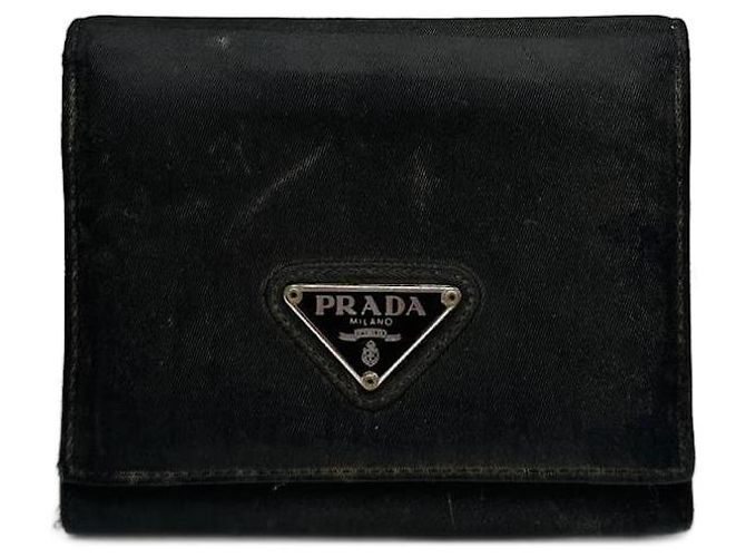 Vintage Prada Tessuto Wallet black