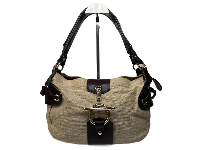 Sac à main vintage Marni beige et marron