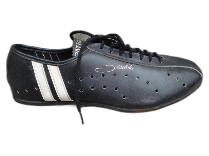 Autre Marque Scarpe da ciclismo Patrick Poulidor pelle nera Nero