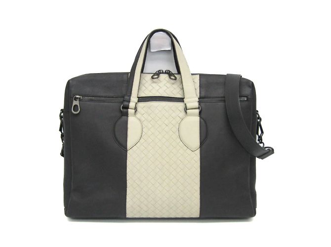 Bolsa de couro Intrecciato da Bottega Veneta Marrom Cru