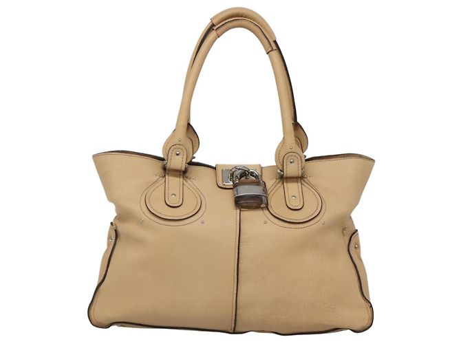 Chloé Paddington Beige Pelle