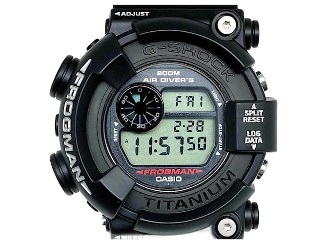 Autre Marque Casio G-Shock DW-8200Z-1T Frogman Wristwatch Black  ref.2192779