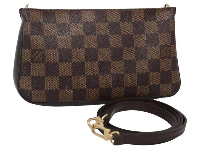 LOUIS VUITTON Damier Ebene Navona Accessory Pouch N51983 LV Auth 120423