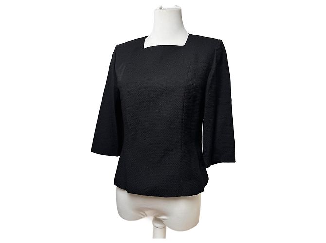 Vintage Givenchy Wool Coat black