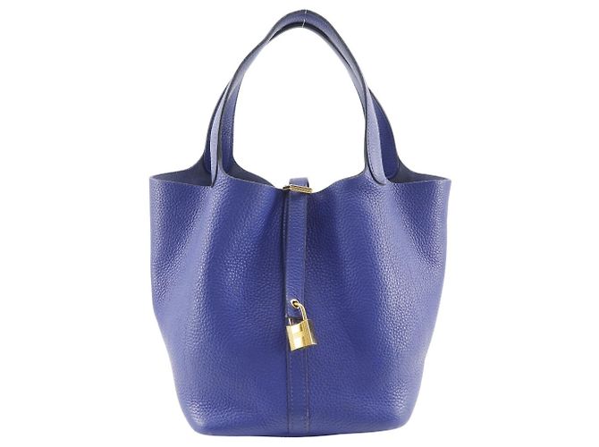 Hermès Hermes Picotin Lock 22 MM Handbag Blue