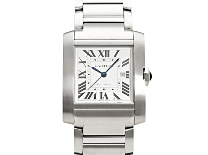 Cartier Tank Francaise LM WSTA0067 Silver Dial Men's Watch  ref.2193635