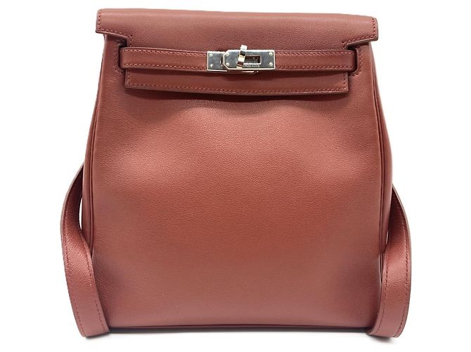 Hermès Hermes Kelly Ad PM Backpack Red