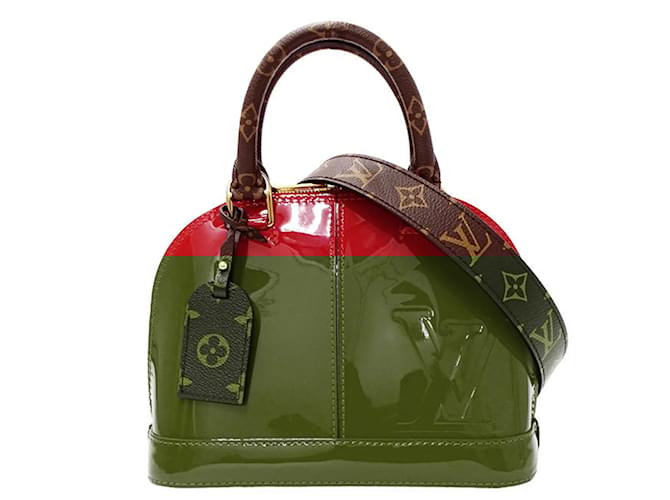 Louis Vuitton Alma BB Handbag in Scarlet Red Patent leather  ref.2194479
