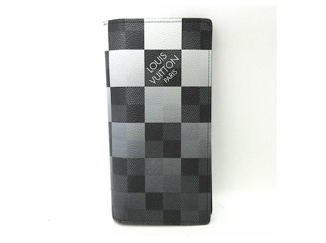 Brazza Louis Vuitton Damier Graphite Wallet N40415 Grey Cloth  ref.2194728