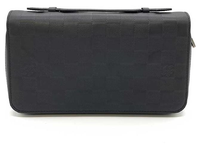 Louis Vuitton Damier Infini Zippy XL Wallet Black Leather  ref.2194733