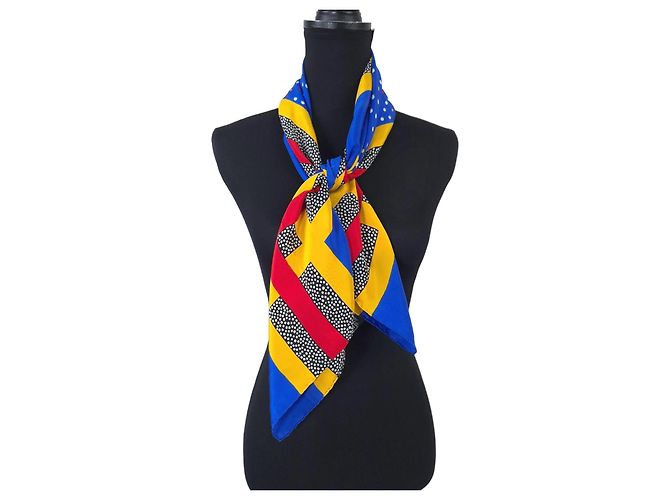Givenchy silk scarf from the '70s Blue Multiple colors