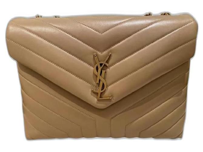 Loulou Yves Saint Laurent Lou Lou Sac Beige en Agneau 