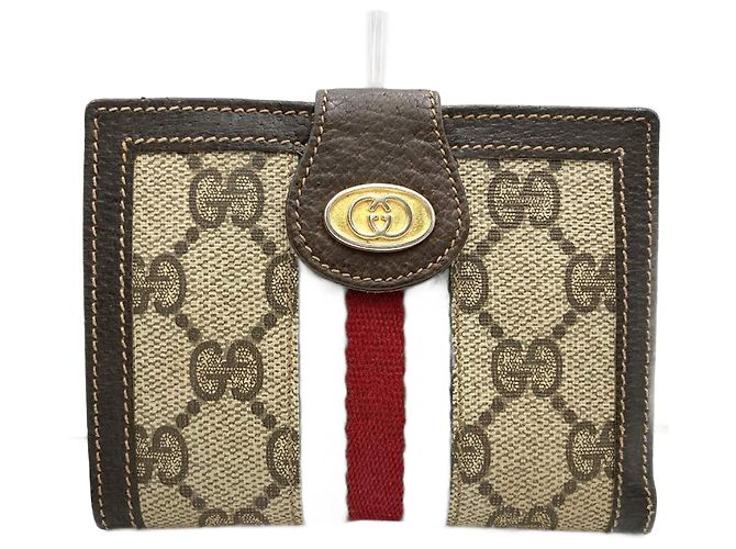 Gucci Old Sherry Line Geldbörse im Bi-Fold-Format Braun