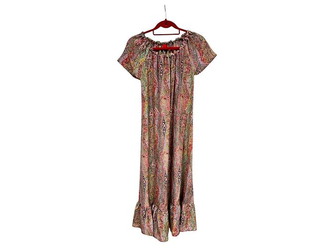 Vestido de seda 120% LINO Multicor IT42