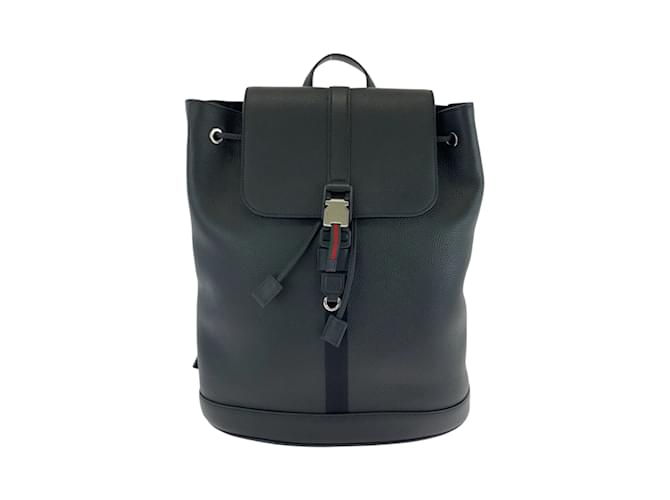 Gucci Medium Black Leather Backpack  ref.2196206