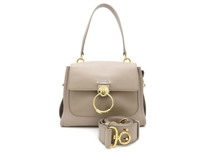 Borsa Mini Day Chloé Tess Grigio Pelle