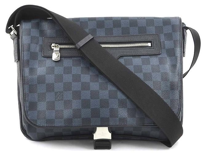 Borsa Messenger Damier Cobalt Louis Vuitton Blu navy