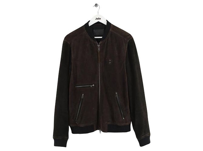 All Saints Braune Wildlederjacke