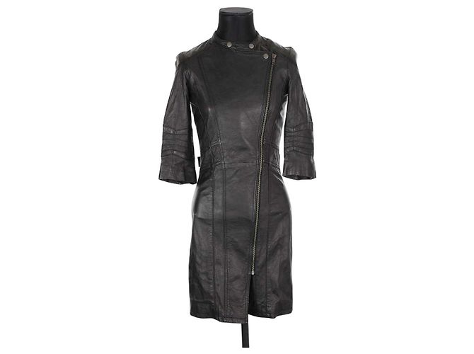 Zadig & Voltaire Schwarzes Lederkleid