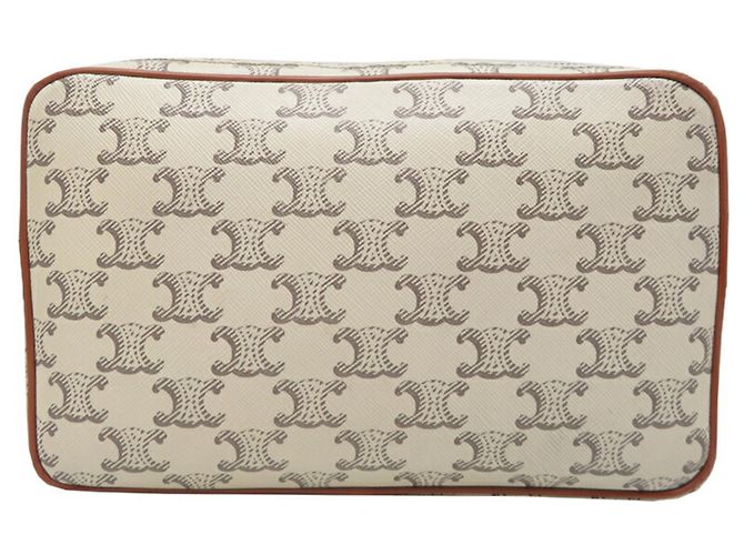 Céline Bolso de hombro blanco Celine Triomphe