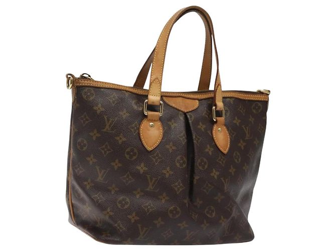 LOUIS VUITTON Borsa Tote Monogram Palermo PM M40145 LV Auth PP455 Monogramma