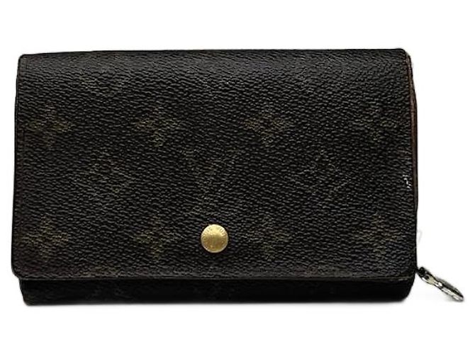 Vintage Louis Vuitton Leather monogram Wallet brown Khaki