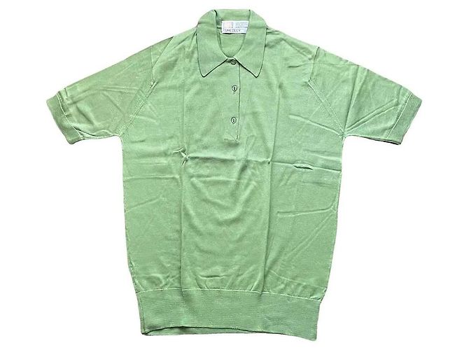 Polo John Smedley de algodón Sea Island verde