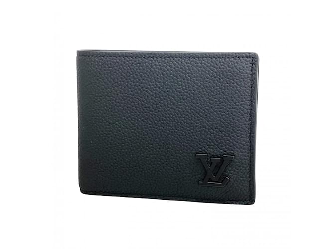 Louis Vuitton Wallet LV Aerogram Portefeuille Marco M81742 Noir Black  ref.2198785