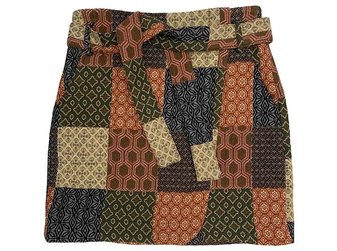 Falda de algodón SéZane Multicolor 