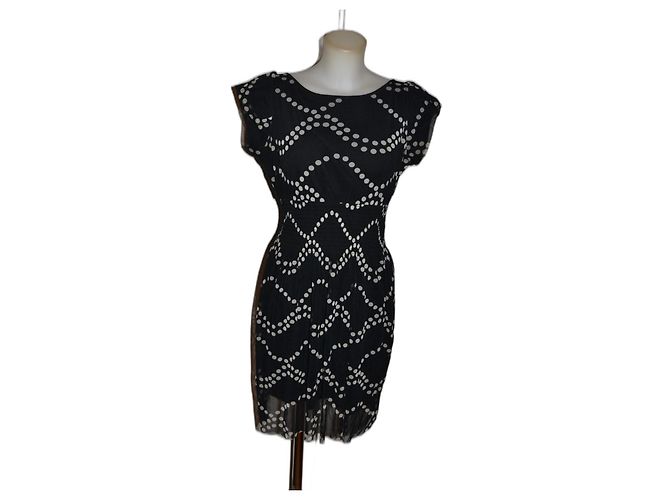 Marella Mini Kleid schwarz weiß