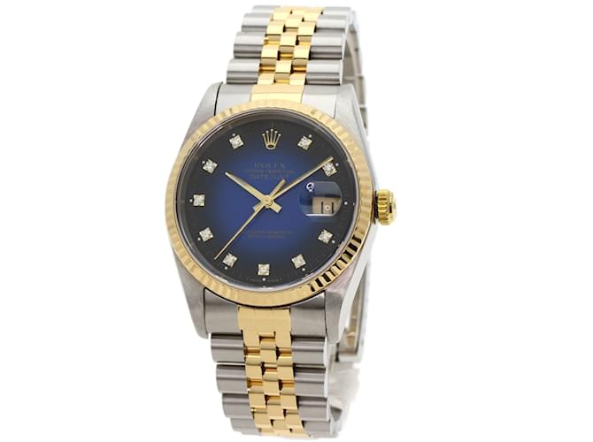 Rolex Datejust 16233G Diamond Blue Gradient Watch  ref.2200672