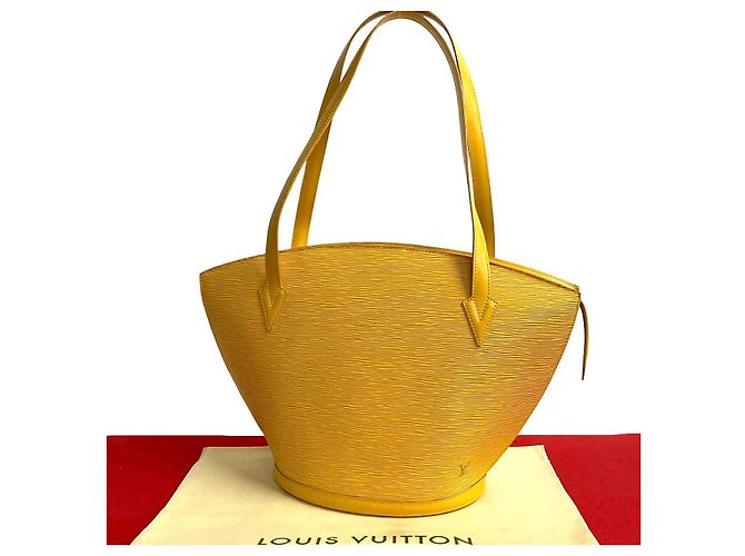 Sac tote en cuir Epi Saint Jacques de Louis Vuitton Jaune