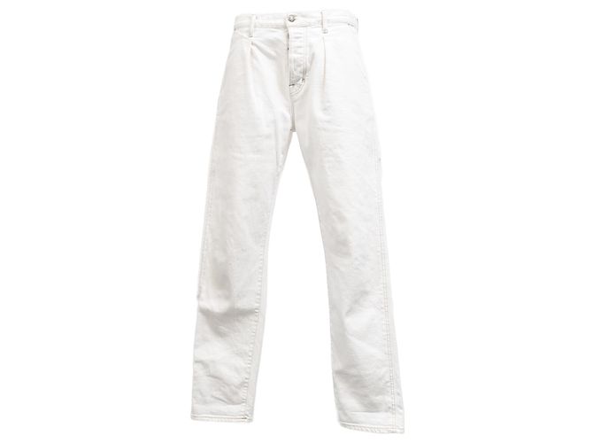 Jeans de perna reta Tom Ford em algodão branco