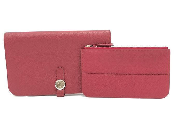 Hermès Cartera Larga GM Dogon Roja Hermes