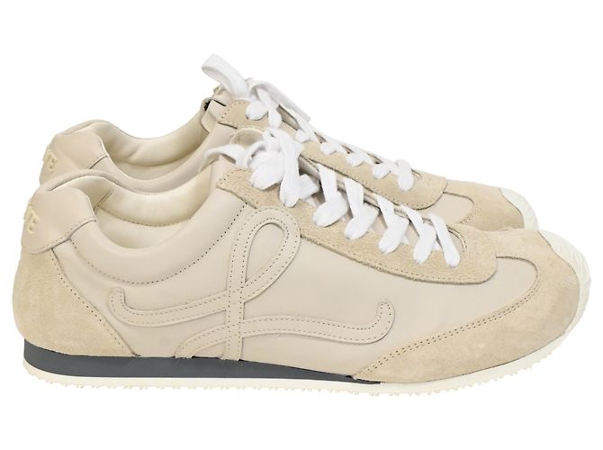 Loewe Ballet Runner 2.0 Sneakers aus beigem Kalbsleder