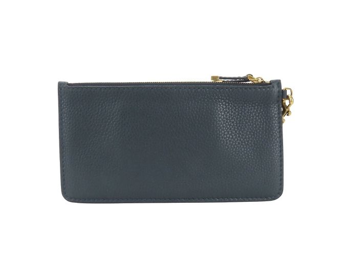 Pochette in pelle blu navy Christian Dior