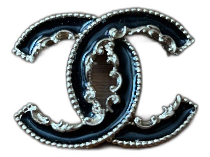Spille logo CC di Chanel Nero 