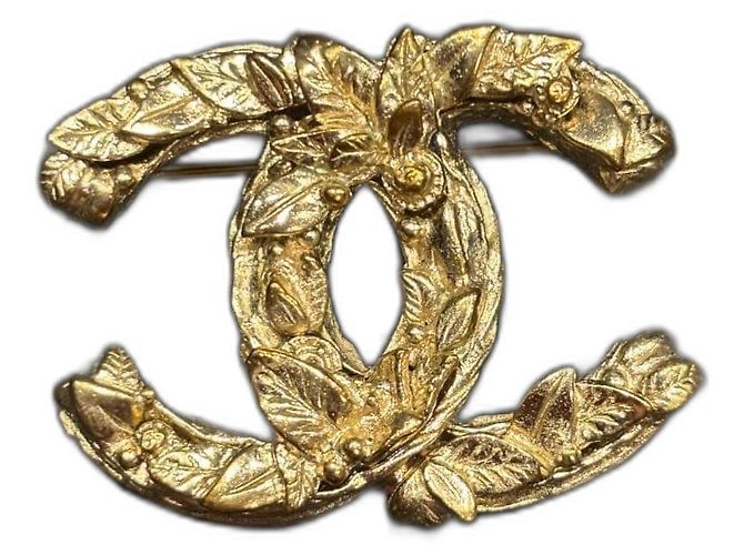 Broches avec le logo CC de Chanel Doré