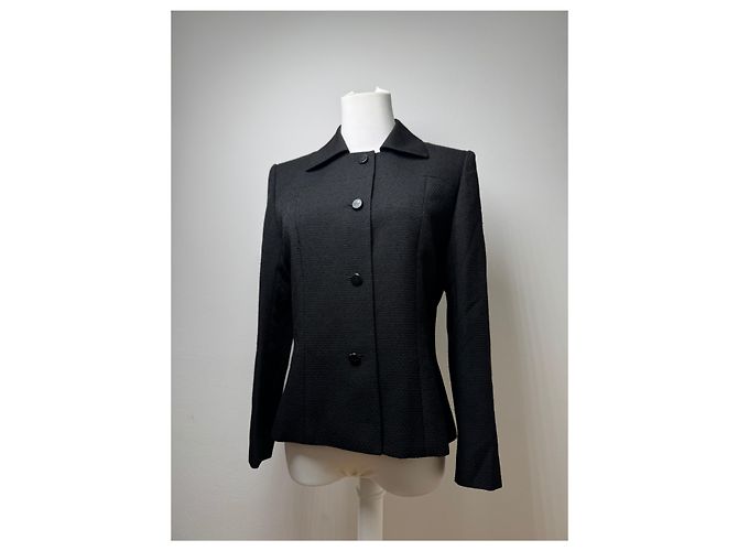Vintage Givenchy Wool Trenchcoat black