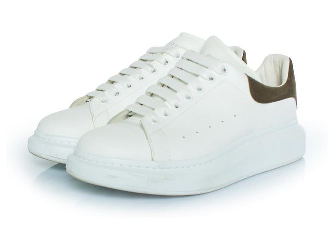 Alexander McQueen, Baskets Oversized Larry Blanc Vert