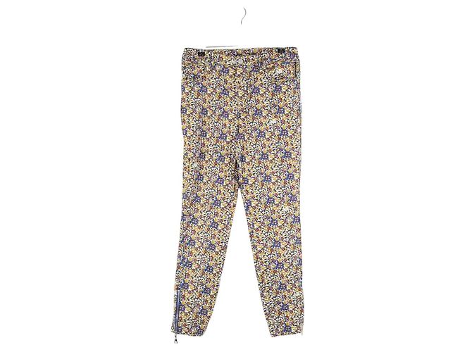 Louis Vuitton Bunte Baumwoll-Slim-Hose Mehrfarben
