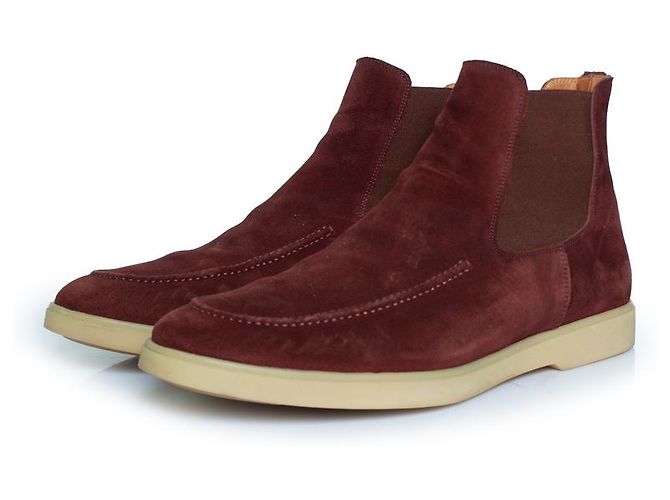 Autre Marque Aurelien, botas Chelsea en burdeos Roja