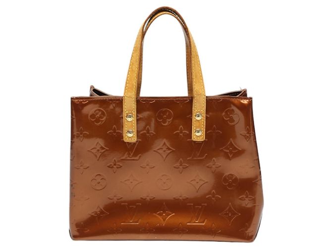 Sac à main Louis Vuitton Reed PM Vernis Mini Bronze