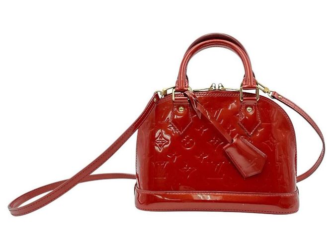 Louis Vuitton Monogram Vernis Alma BB Handtasche Rot