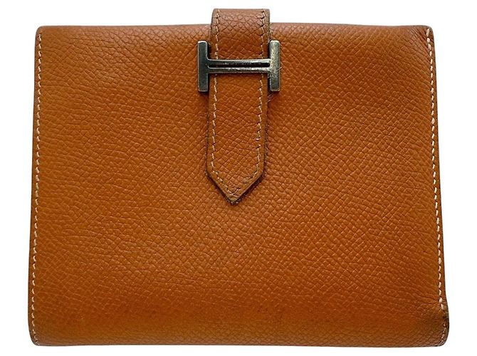 Hermès Portafoglio bi-fold Hermes in marrone