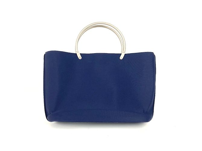Chanel Navy Polyamide Tote Handbag Navy blue