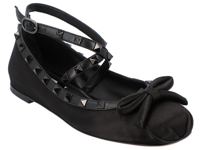 Valentino Garavani Valentino Rockstud Ballerinas Schwarz